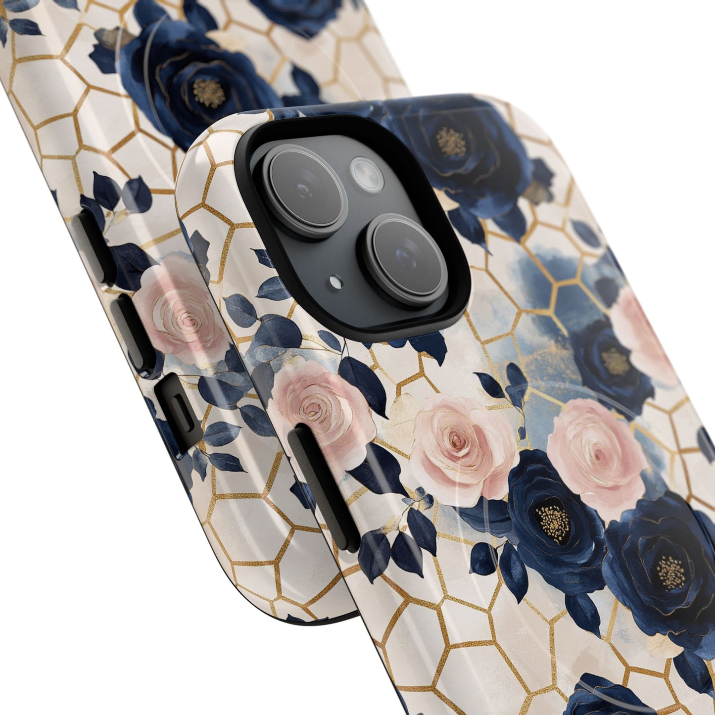 Royal Floral in Navy Hive - iPhone Magsafe Case
