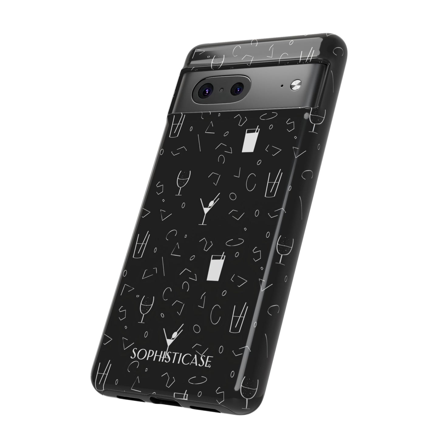 Cocktail Hour in Black - Tough Phone Case for Google Pixel