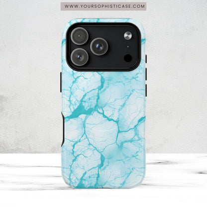 Marble Opulence in Aqua - Magsafe Case