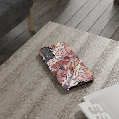 Rose' Runway in Pink Mosaic - Tough Phone Case
