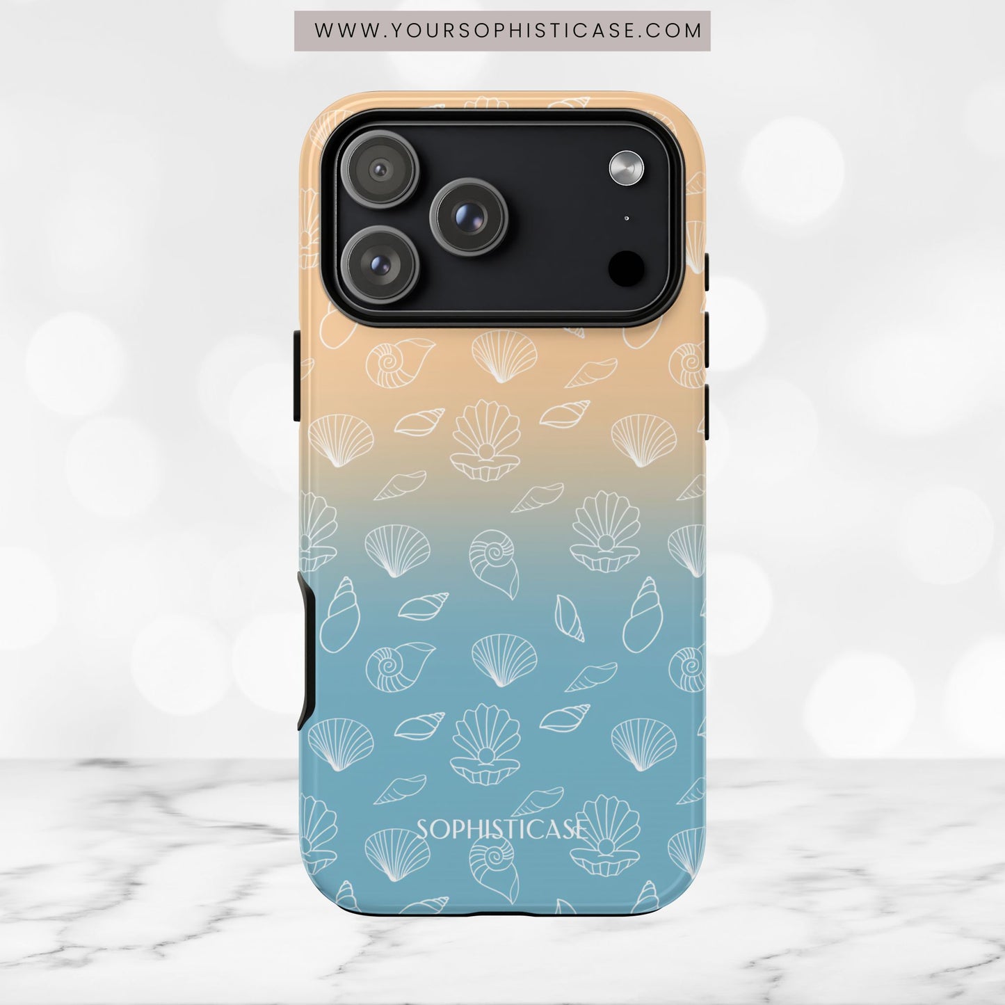 Seashell Society in Sandy Shore - iPhone Case, Samsung Galaxy Case, Google Pixel Case