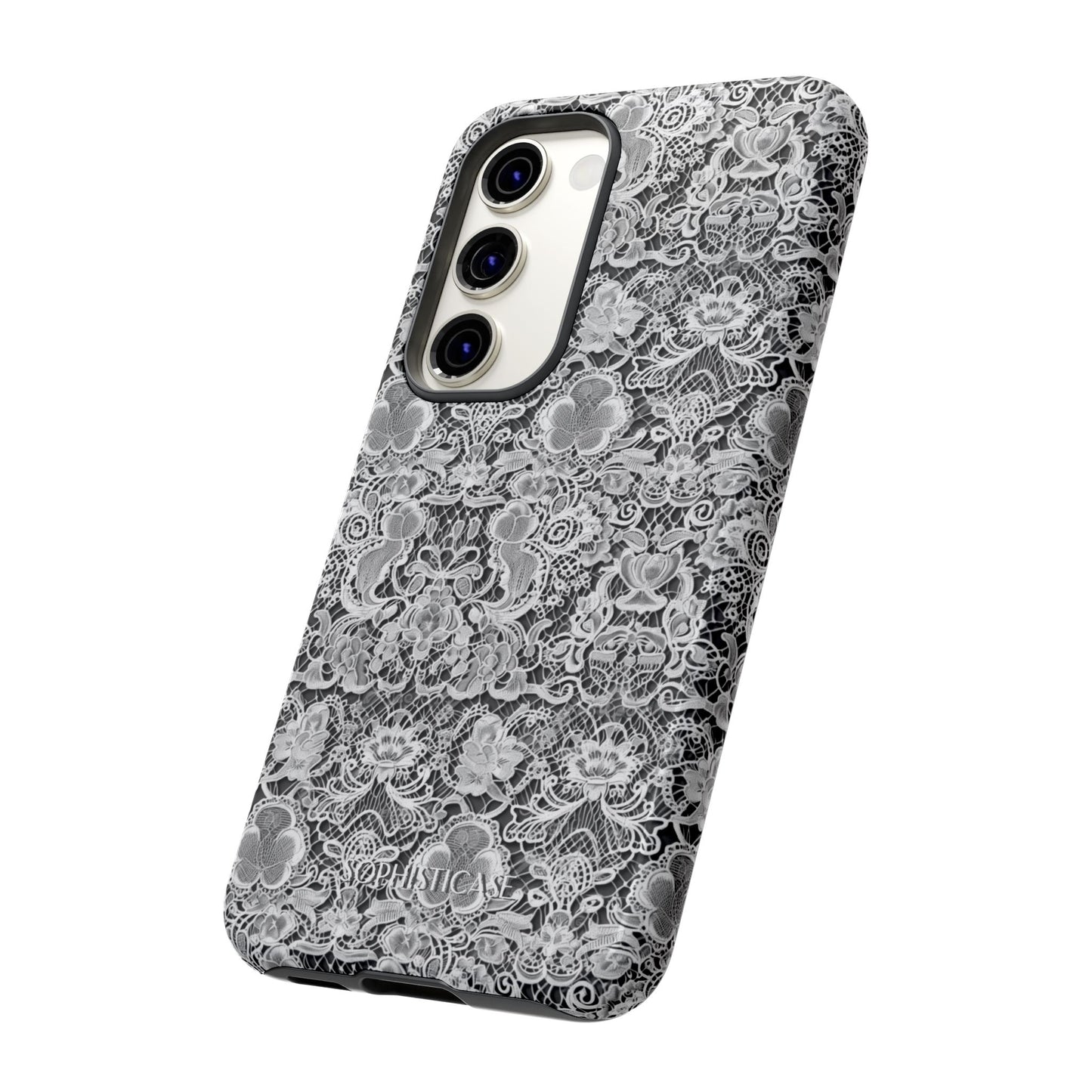 Luxe Lace in Black - Tough Phone Case