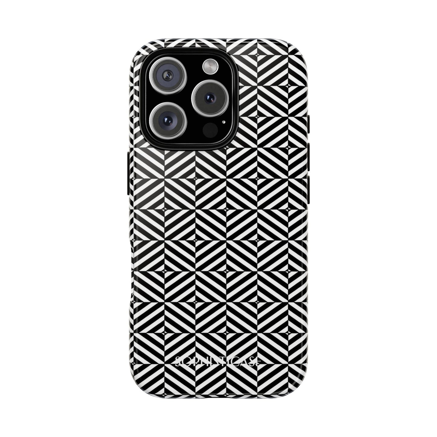 Illusions in Black - Tough Phone Case for iPhone