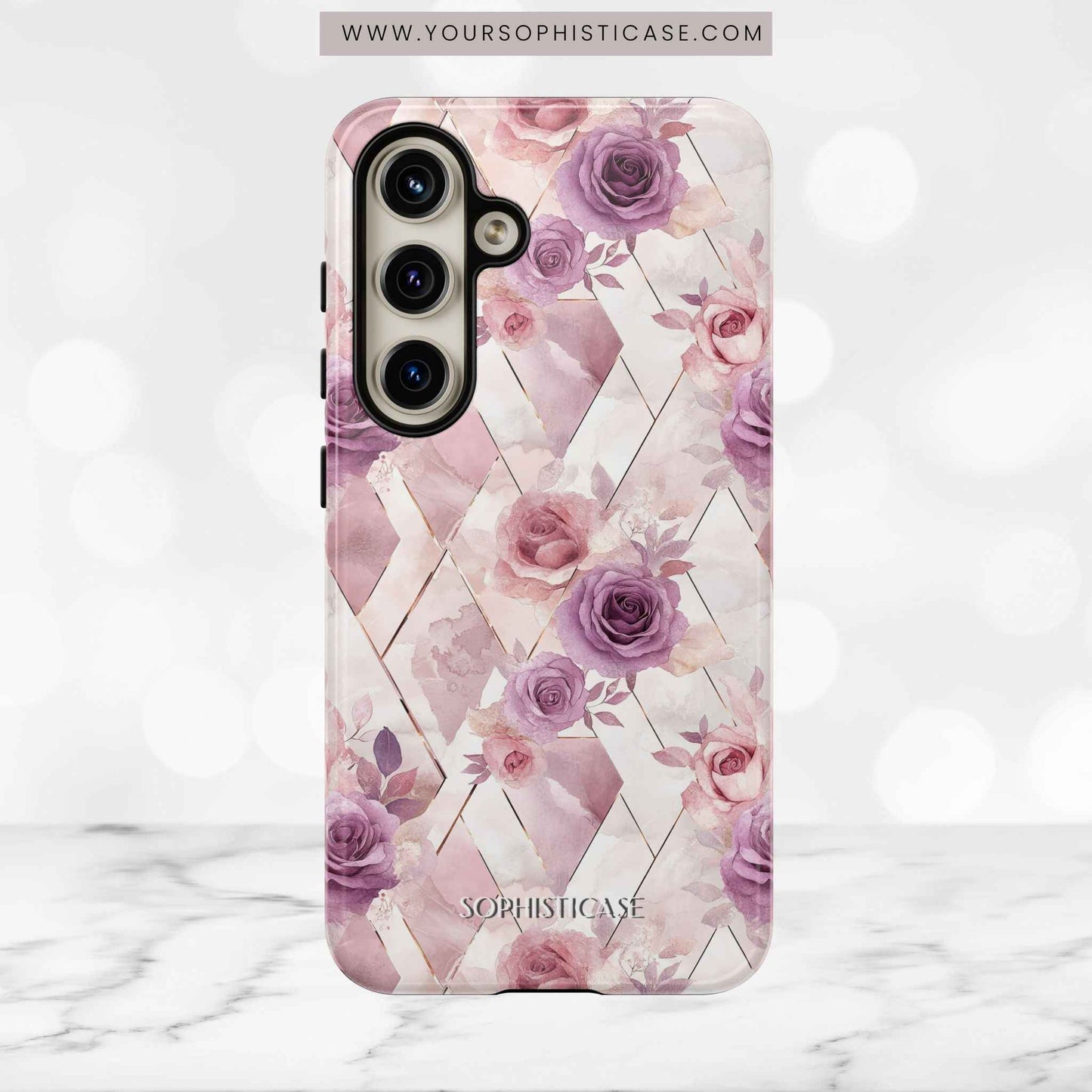 Royal Floral in Mauve Rose - Tough Phone Case