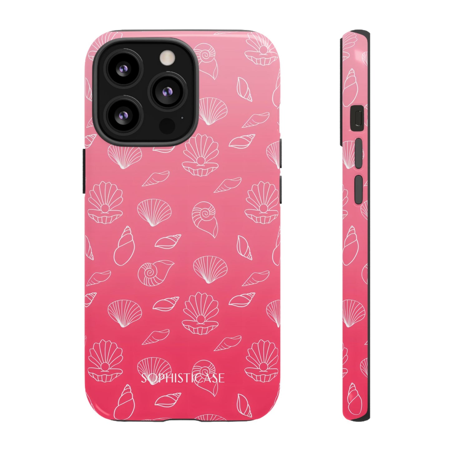 Seashell Society in Sunset Pink - iPhone Case