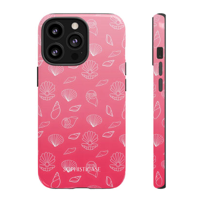Seashell Society in Sunset Pink - iPhone Case