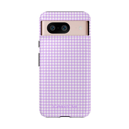 Tough Case - Houndstooth in Pastel Purple