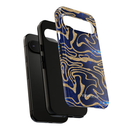 Cosmic Zebra in Blue - iPhone Case, Samsung Galaxy Case, Google Pixel Case
