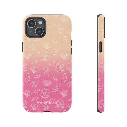 Seashell Society in Sandy Pink Sunset - iPhone Case, Samsung Galaxy Case, Google Pixel Case