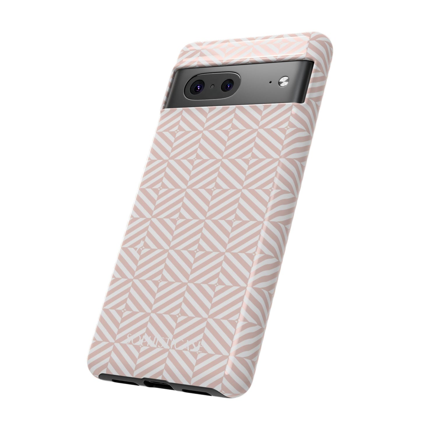 Illusions in Neutral Beige - Tough Phone Case for Google Pixel