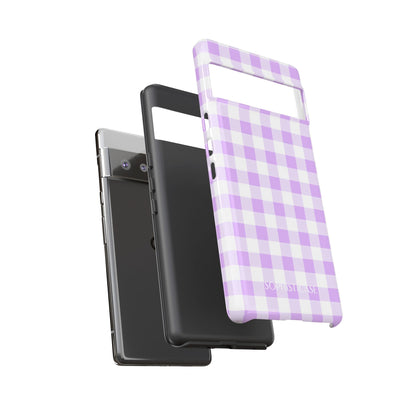 Gingham in Purple - Tough Phone Case for Google Pixel