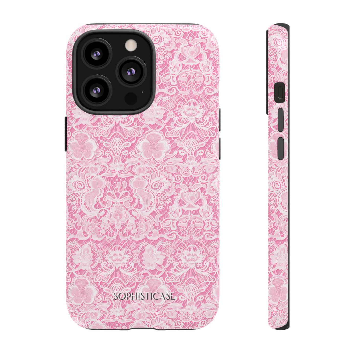 Luxe Lace in Pink - Tough Phone Case