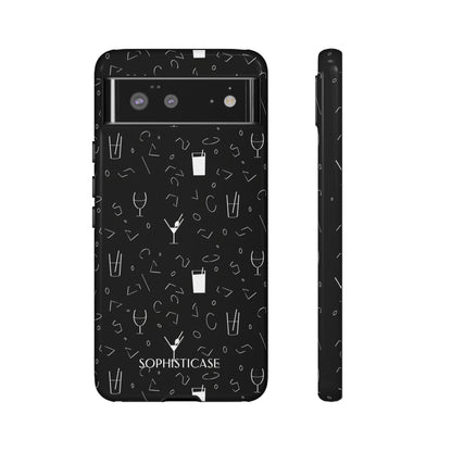 Cocktail Hour in Black - Tough Phone Case for Google Pixel