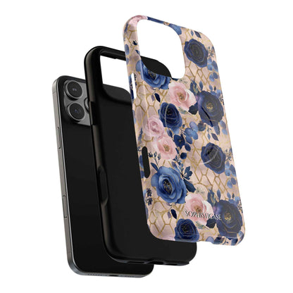 Royal Floral in Navy Blush - iPhone Magsafe Case