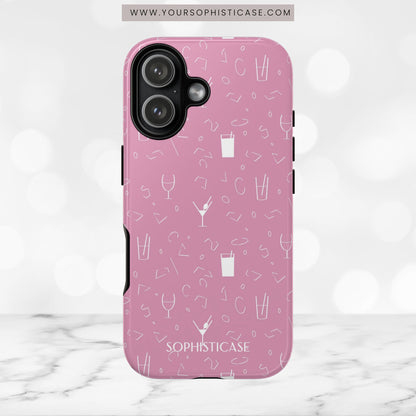 Cocktail Hour in Pink - iPhone Case