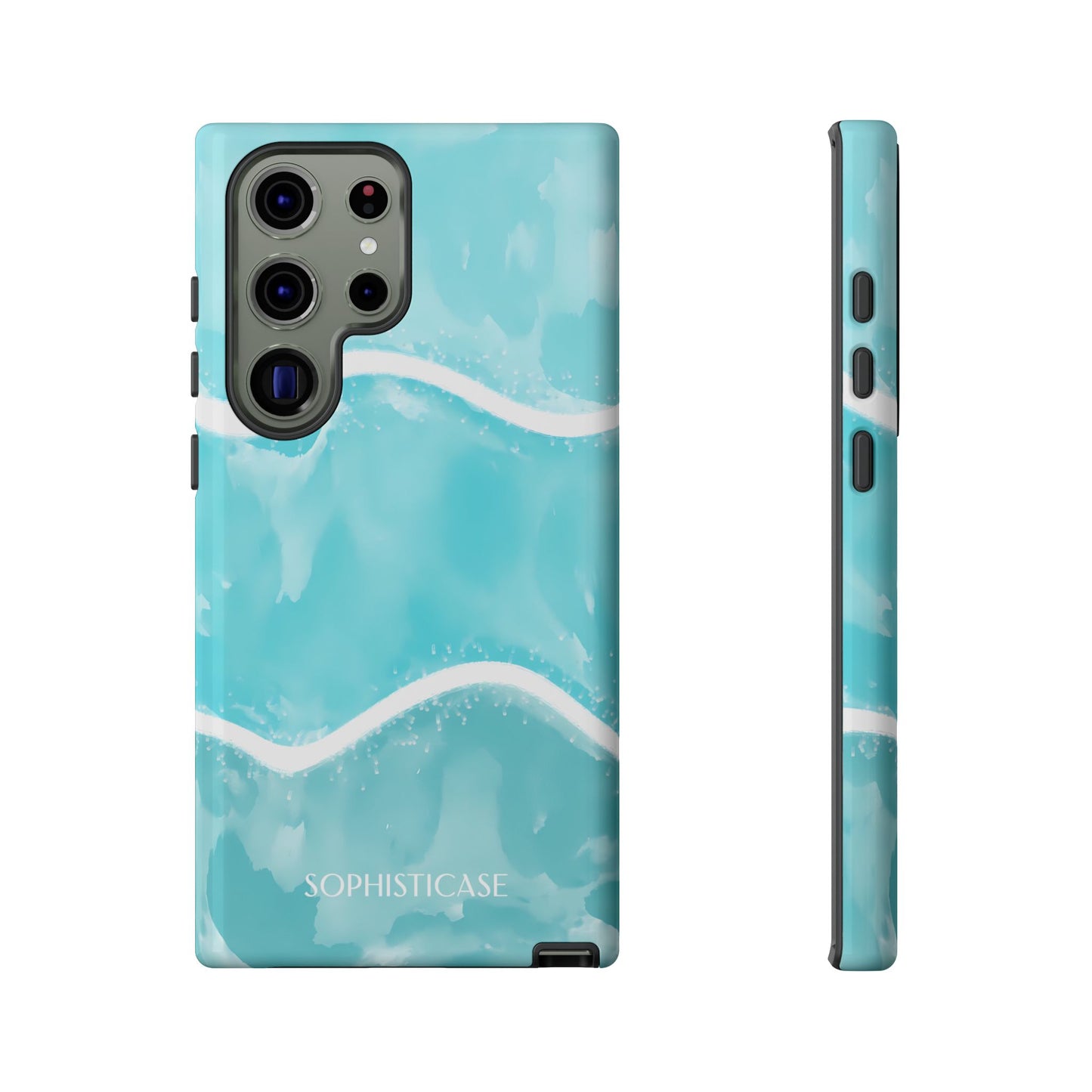 Serenity in Aqua - Drop Proof Phone Case for Samsung Galaxy