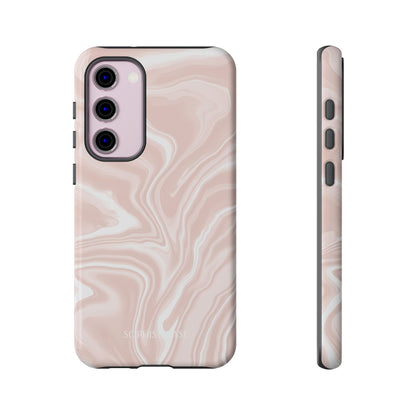 Liquid Dreams in Neutral Beige - Tough Phone Case