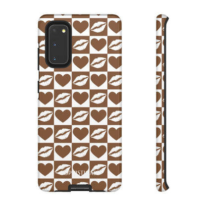 Belle Amie in Deep Brown - Galentines Release - Shockproof Phone Case for iPhone, Samsung Galaxy and Google Pixel