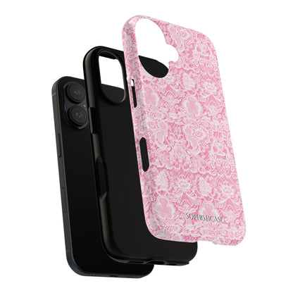 Luxe Lace in Pink - Tough Phone Case