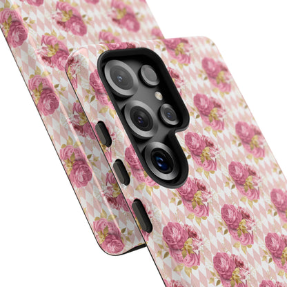 Rose Diamond Romance in Sienna - Tough Phone Case