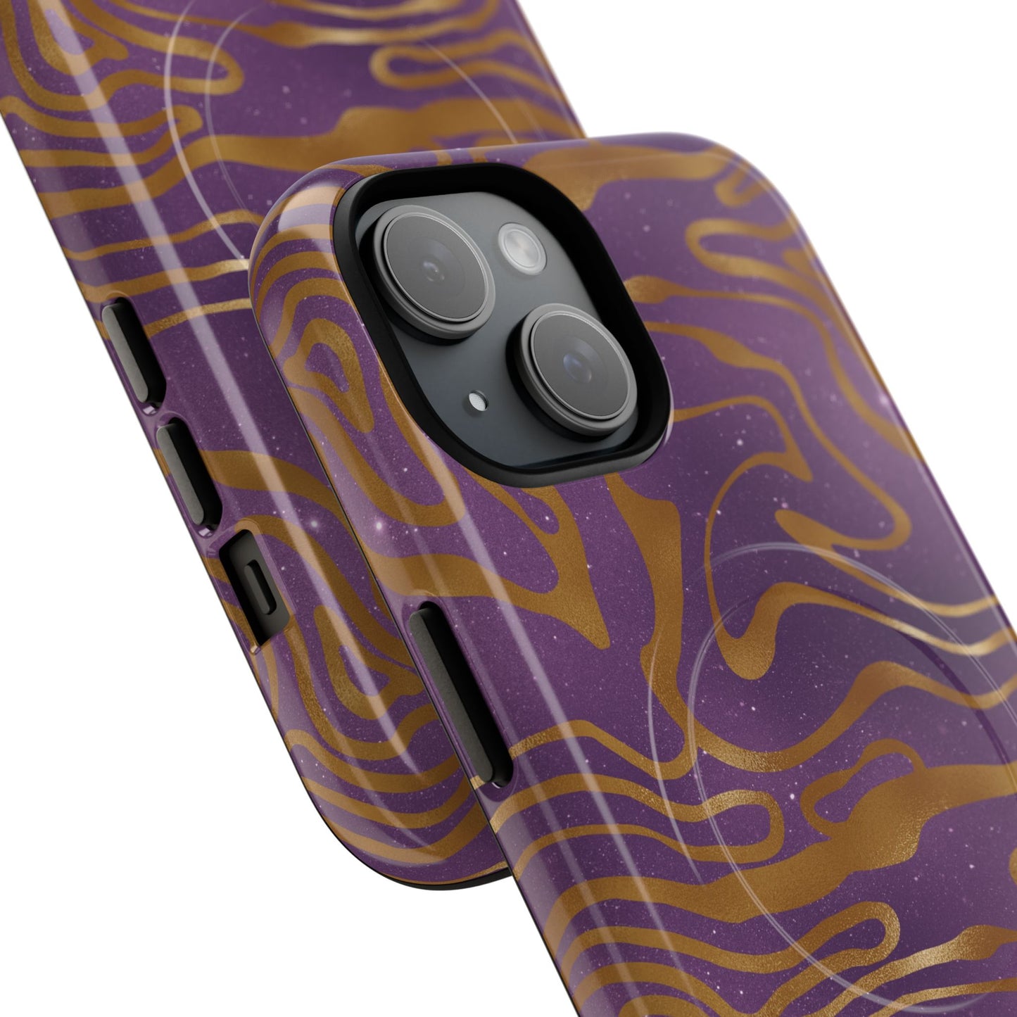 Cosmic Gold in Purple - iPhone Magsafe Case
