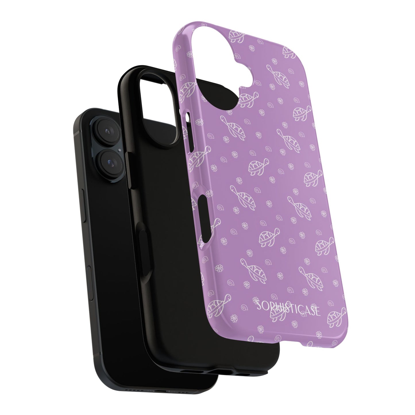 Turtle Island in Purple - Drop Proof iPhone Case