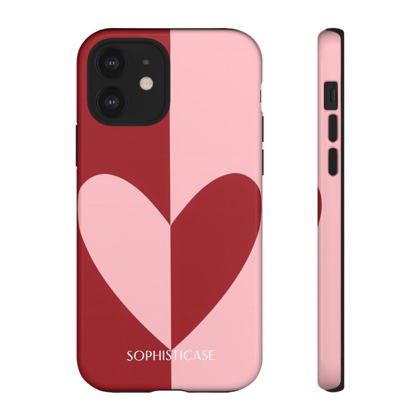 Be Mine in Red and Pink - Protective Phone Case for iPhone