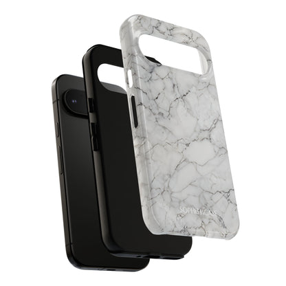 Marble Opulence in White - iPhone Case, Samsung Galaxy Case, Google Pixel Case
