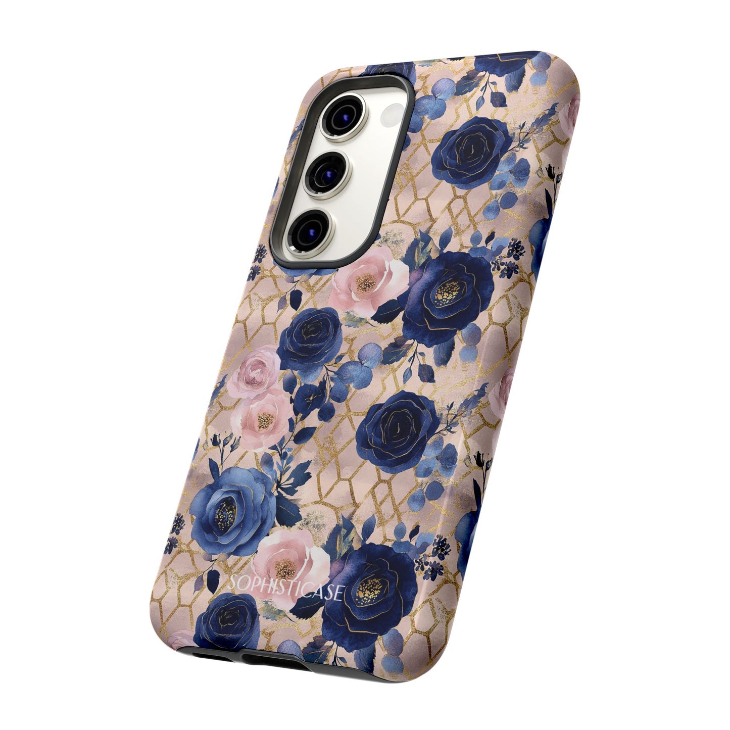 Royal Floral in Navy Blush - Tough Phone Case