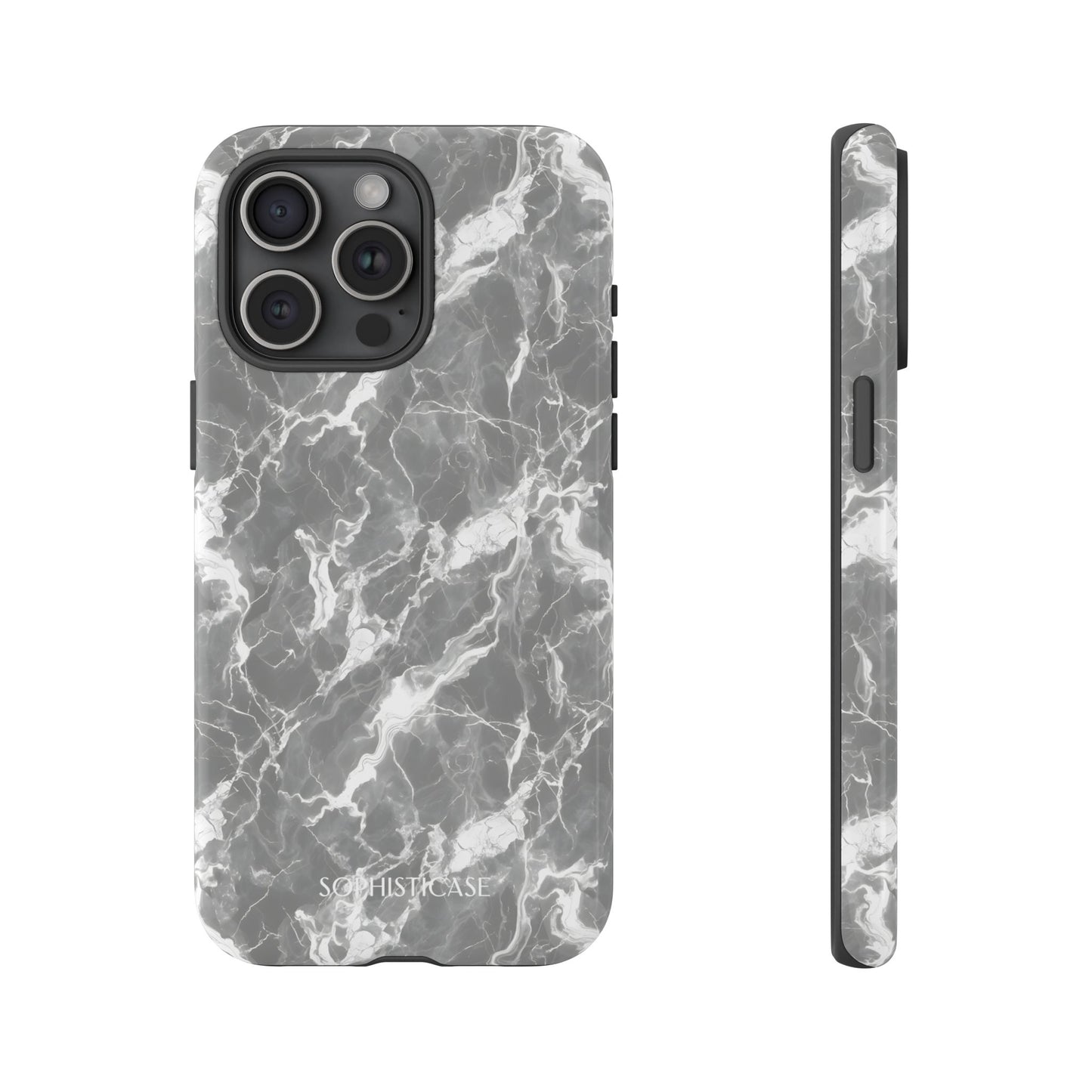 Marble Crush in Charcoal Grey - Tough Phone Case