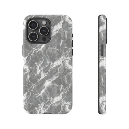 Marble Crush in Charcoal Grey - Tough Phone Case