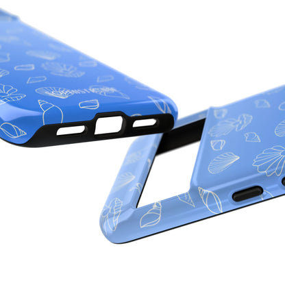 Seashell Society in Ocean Blue - iPhone Case, Samsung Galaxy Case, Google Pixel Case