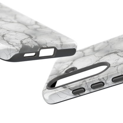 Marble Opulence in Charcoal Grey - Tough Phone Case