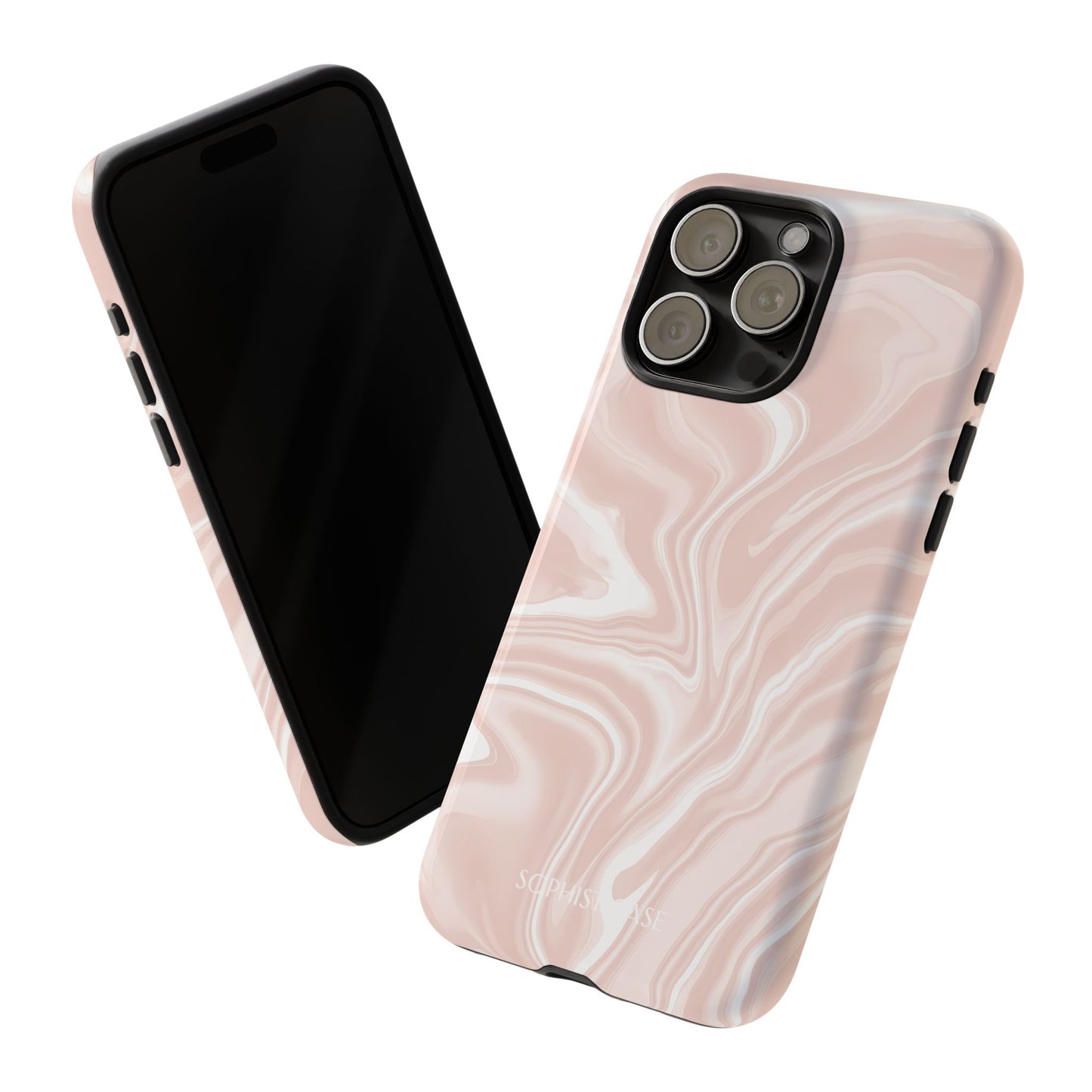 Liquid Dreams in Neutral Beige - iPhone Case