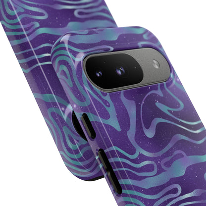 Cosmic Zebra in Blue & Purple - iPhone Case, Samsung Galaxy Case, Google Pixel Case
