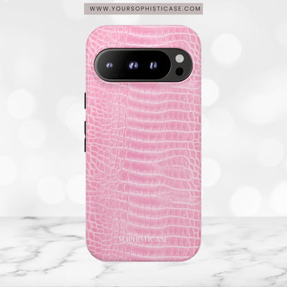 Luxe Leather in Pink - Tough Phone Case