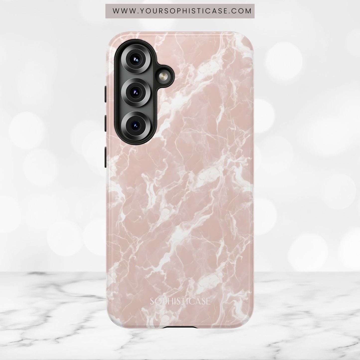 Marble Crush in Neutral Beige - Tough Phone Case