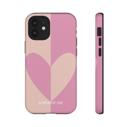 Be Mine in Pink and Brown - Tough Phone Case for iPhone