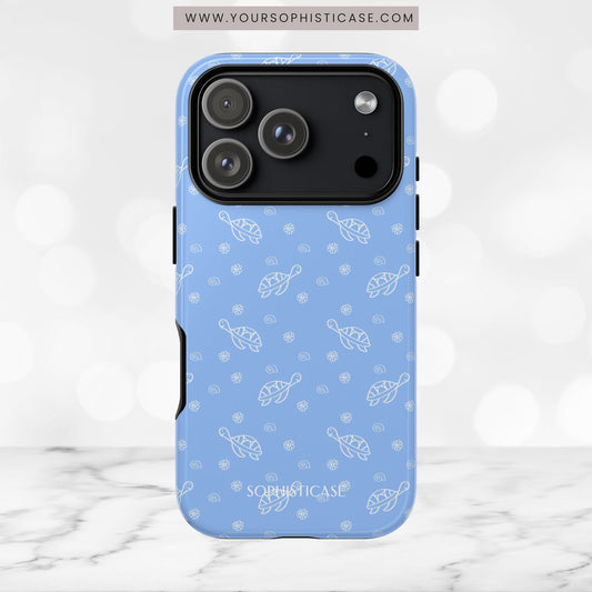 Turtle Island in Blue - iPhone Case