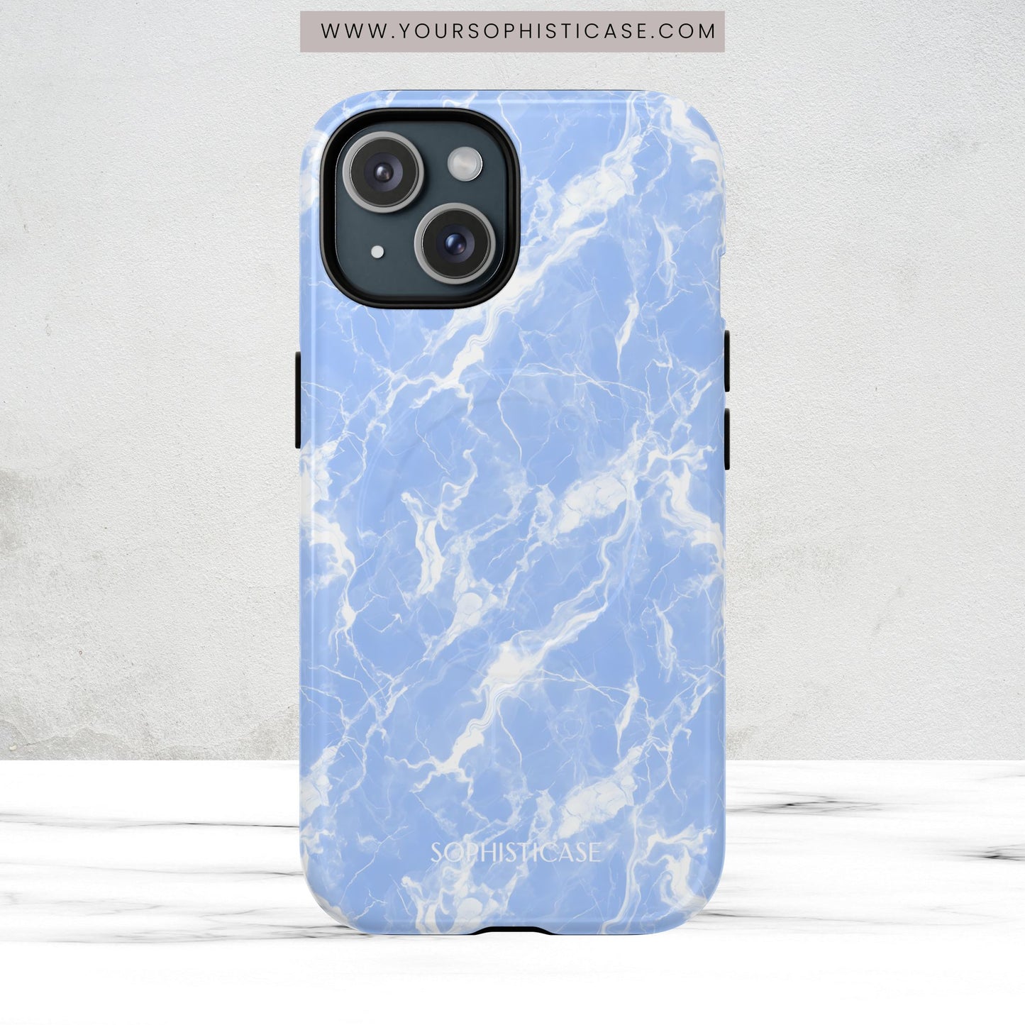 Marble Crush in Blue - Magsafe Case