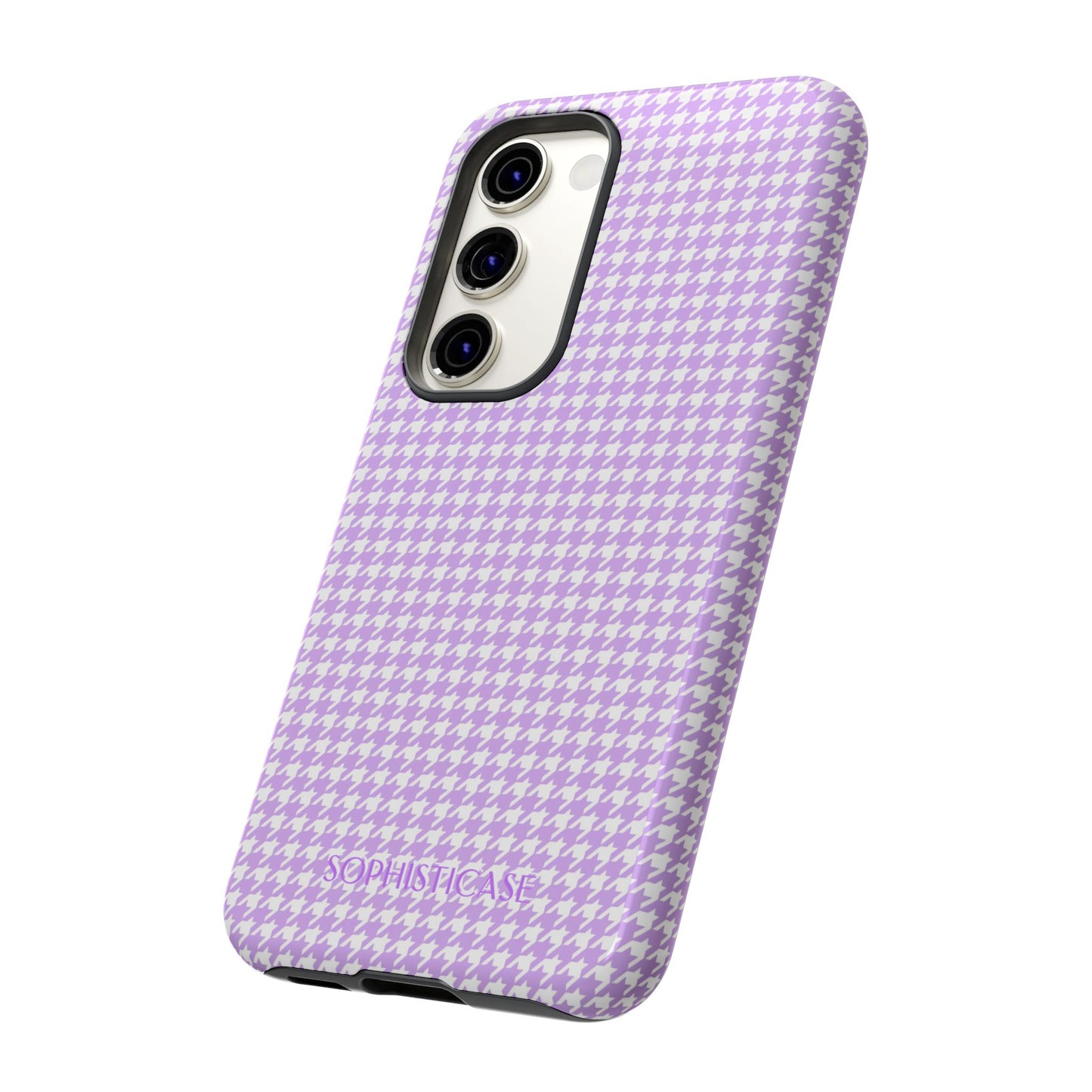 Tough Case - Houndstooth in Pastel Purple