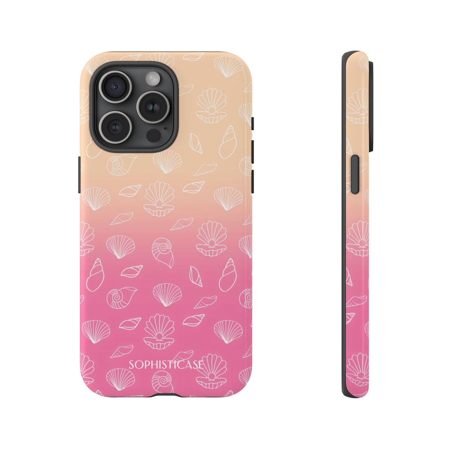 Seashell Society in Sandy Pink Sunset - iPhone Case, Samsung Galaxy Case, Google Pixel Case