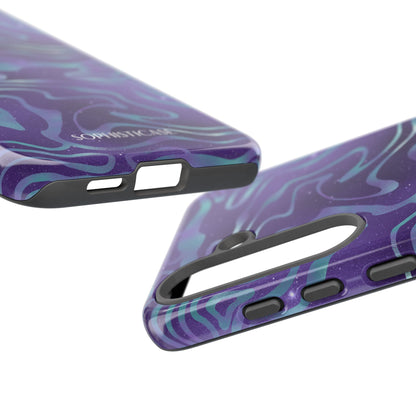 Cosmic Zebra in Blue & Purple - iPhone Case, Samsung Galaxy Case, Google Pixel Case