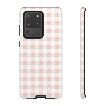 Tough Case - Gingham in Neutral Beige