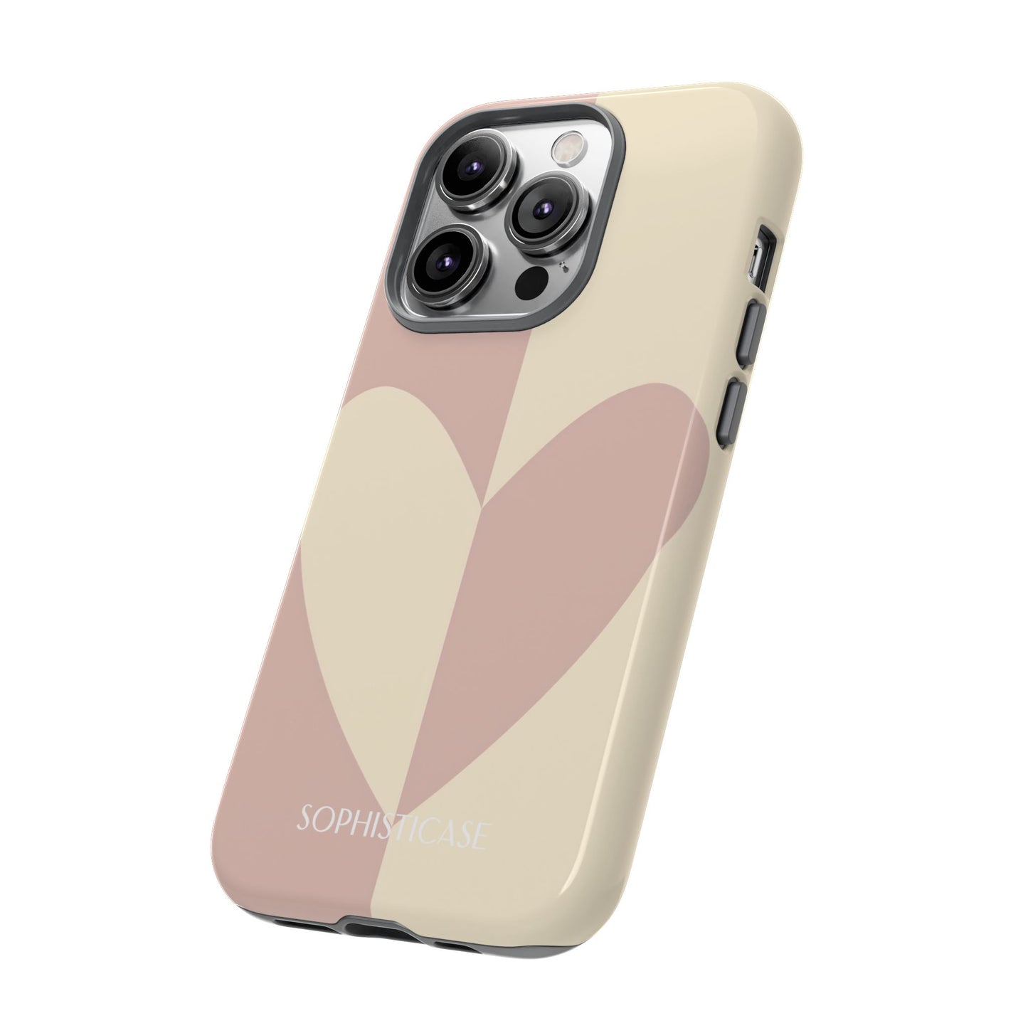 Be Mine in Brown and Beige - iPhone Case