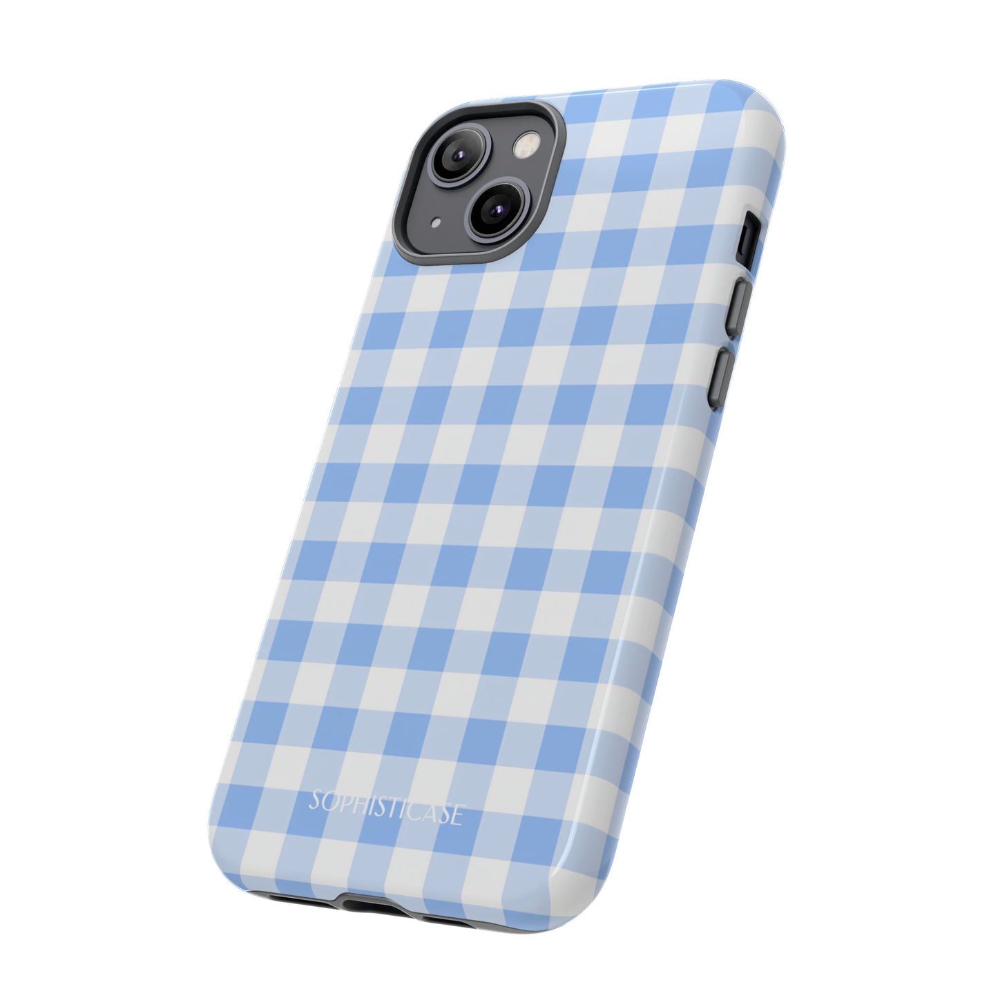 Gingham in Blue - Tough Phone Case