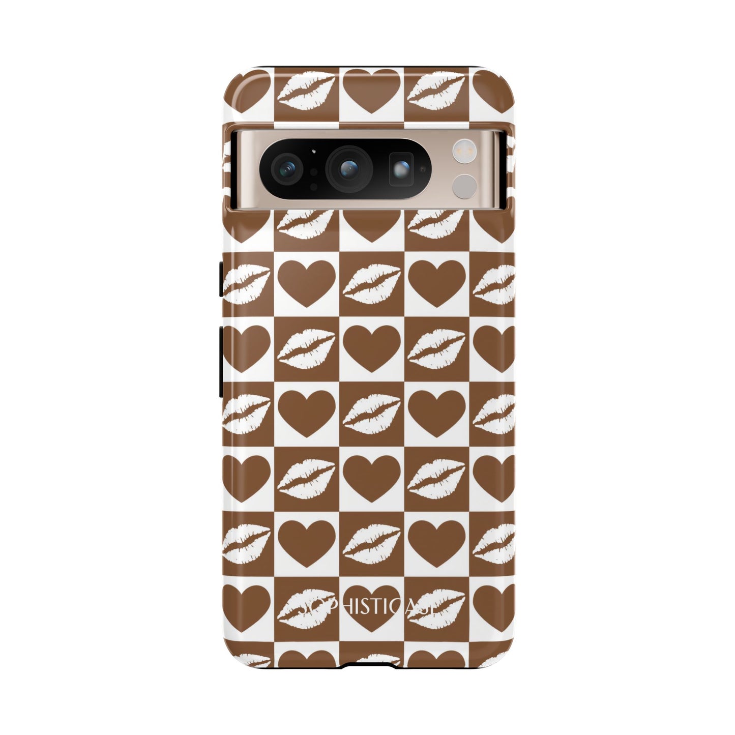 Belle Amie in Deep Brown - Galentines Release - Shockproof Phone Case for iPhone, Samsung Galaxy and Google Pixel