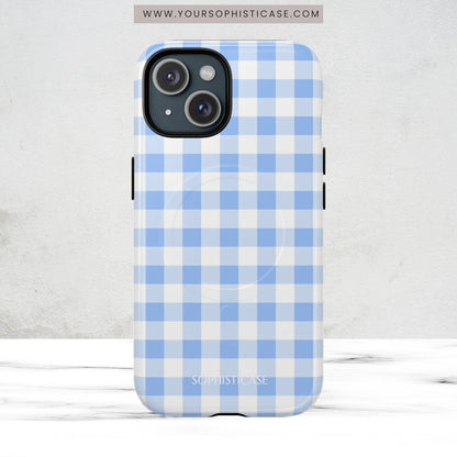 Gingham in Blue - Magsafe Case