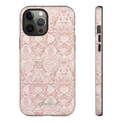 Luxe Lace in Brown - iPhone Case, Samsung Galaxy Case, Google Pixel Case