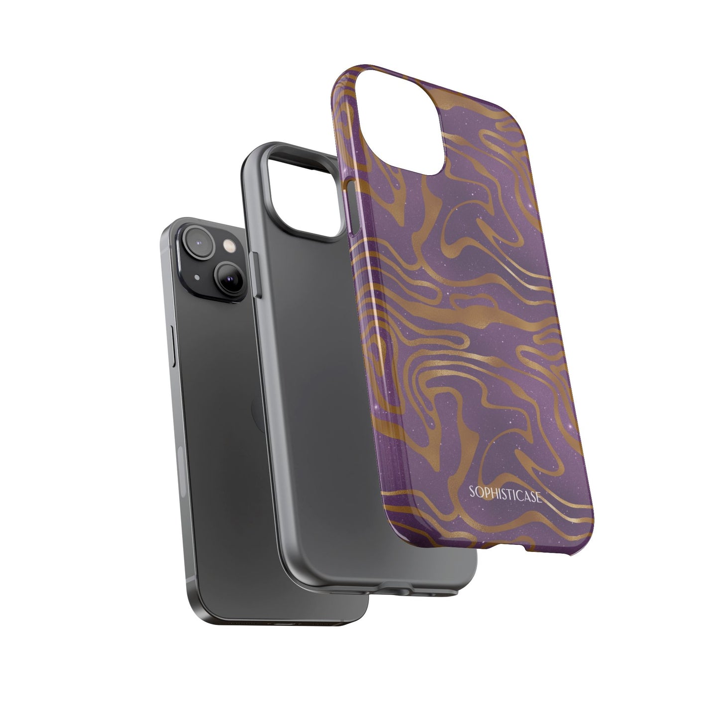 Cosmic Gold in Purple - iPhone Case, Samsung Galaxy Case, Google Pixel Case